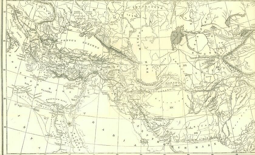 Map Showing the Extent and Boundaries of the Kingdom of Medea