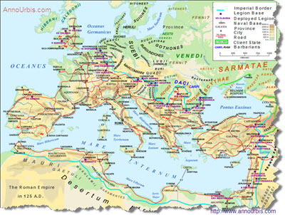 Roman Empire at its Greatest Extent