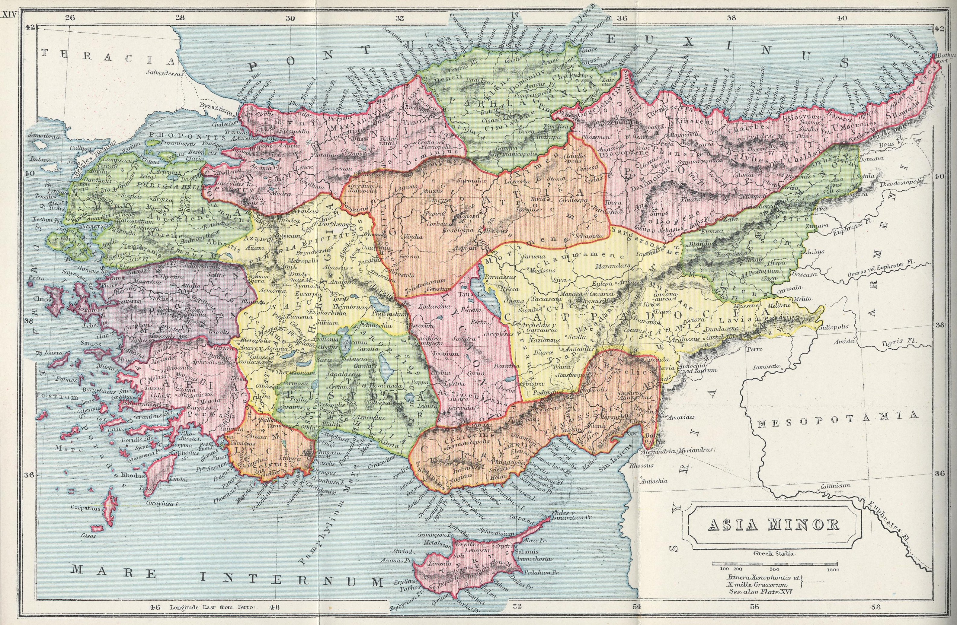 Larger Map Of Asia Minor