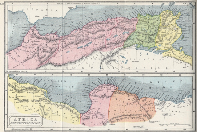 North Africa - Showing Carthage