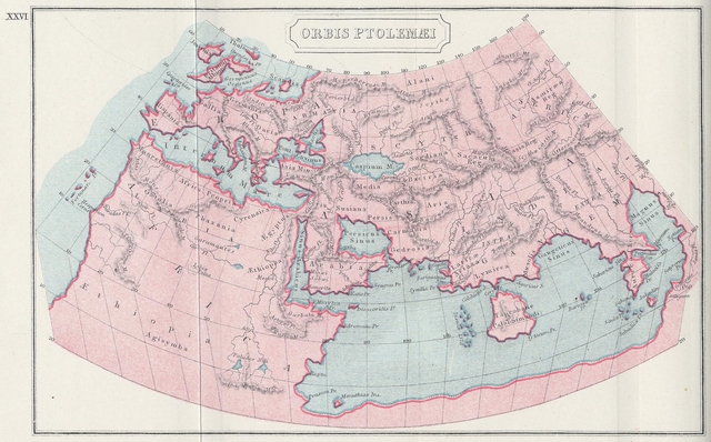 Map of the World According Ptolemey