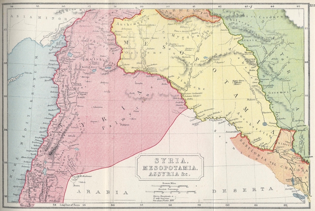 Map of Syria During the Roman Empire