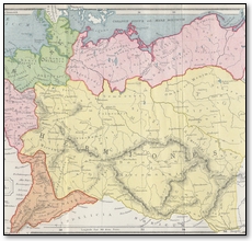 Map of Germany During Roman Era