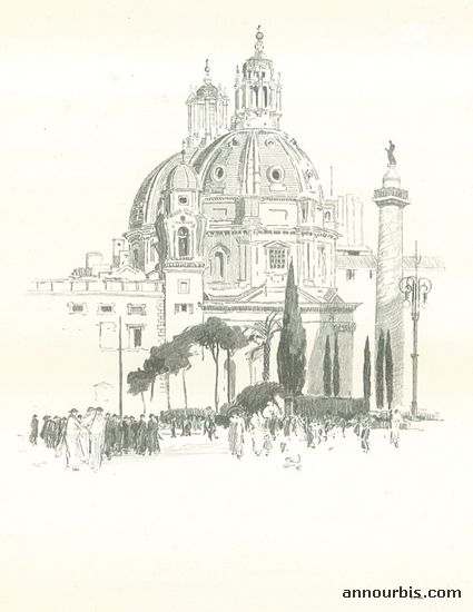 The Church of Santa Maria di Loreto as seen from Piazza Venezia
