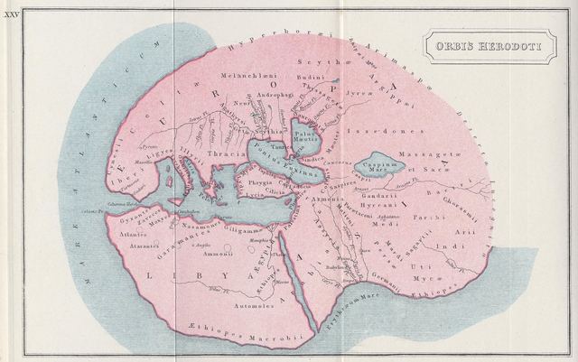 Map of the World as Described by Herodotus